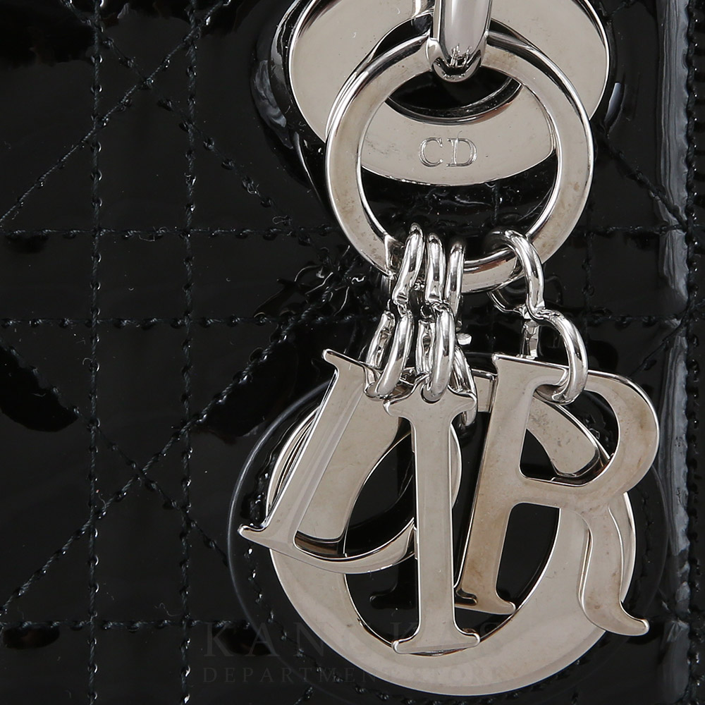 CHRISTIAN DIOR(USED)크리스찬디올 레이디디올 페이던트 미니 블랙